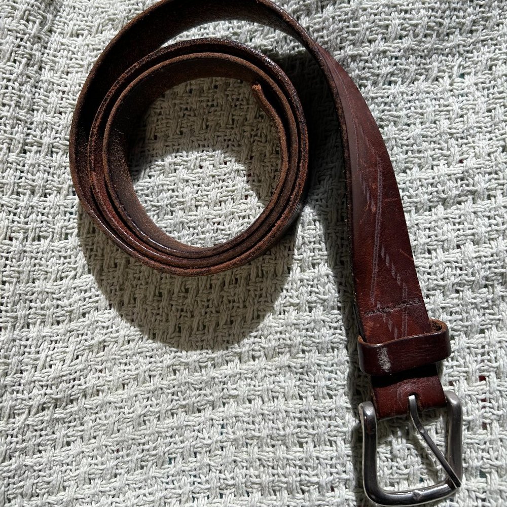 Leather belt